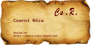 Cserni Róza névjegykártya